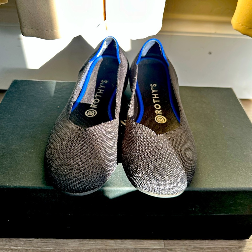 Rothy's The Flat Women's Size 8.5 Shoes Black Solid
Round Toe Ballet Slip On